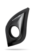 Black BLACKLINE pet hair removal brush with textured edges and a circular hand grip